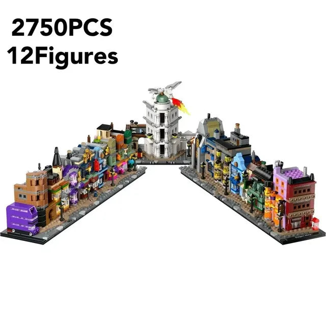 FIT 76444 Alley Shop Building Blocks Creative Brick Toys For Home, Christmas Birthday Gifts