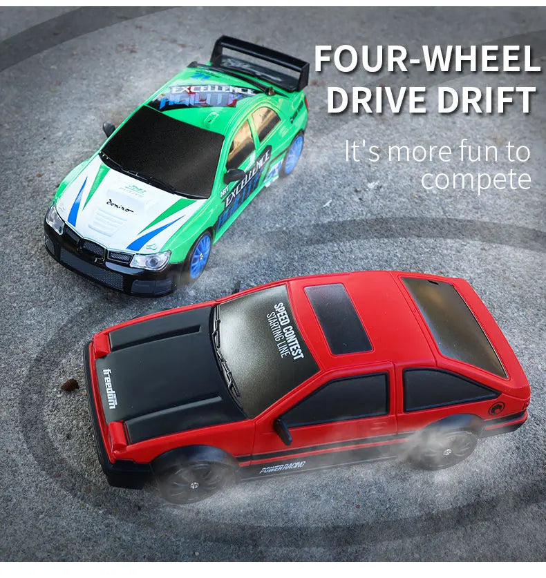 1:24 High Speed RC Drift Vehicle Cars Mustang 4WD Remote Control Racing Car Gift Toy