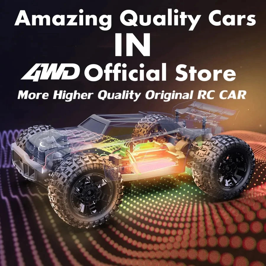 4WD 1:16 80KM/H Super Brushless 50KM/H Brushed RC Car 4x4 Off Road High Speed Drift Racing Truck Toy Kids Adults