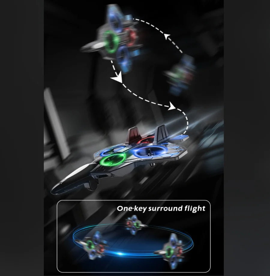 Foam RC Plane 2.4G Remote Control Stunt Glider 360 ° Flying Aircraft with LED for Kids