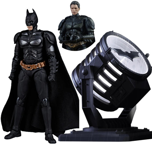 The Batman Bat-Signal DARK KNIGHT TRILOGY DC 1:12 Deluxe Edition Action Figure Justice League Model Toys Gift