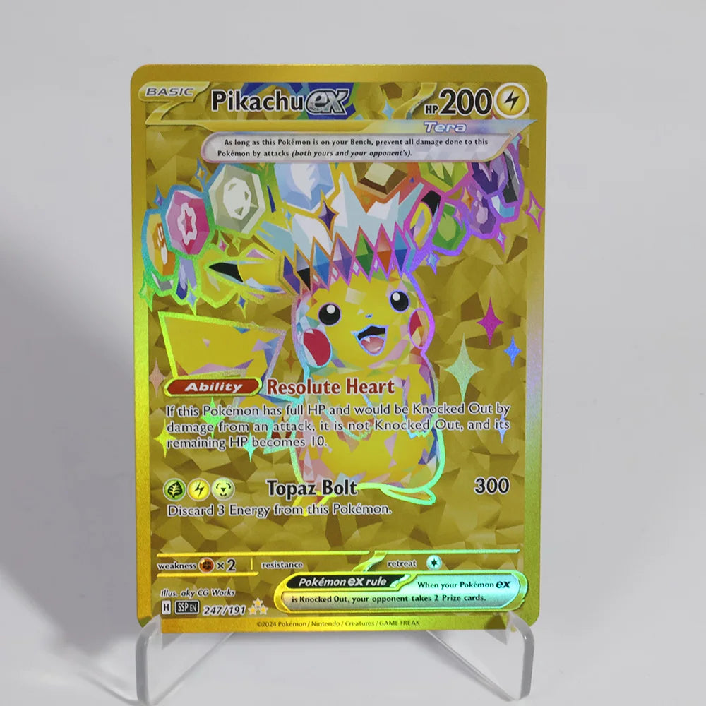 PKM Foil Proxy Cards Latios & Pikachu Greninja Holographic Game Trading Collection