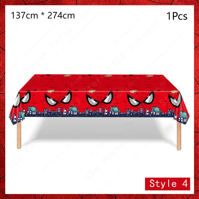 Spiderman Birthday Party Decorations Disposable Tableware Plate Cup Napkins Bags Supplies Set