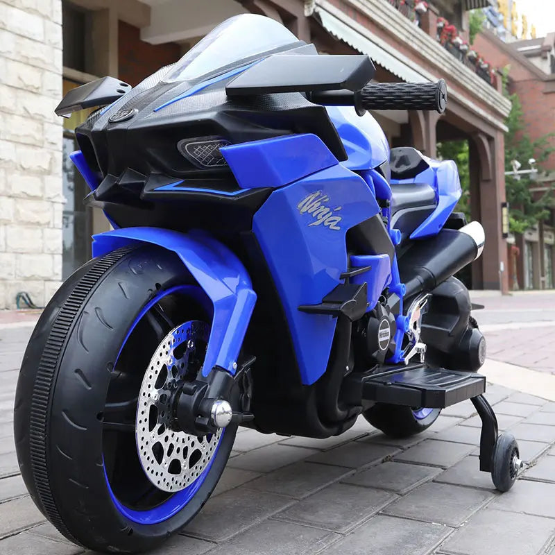 1.1M Long Children Electric Two Wheeled Rechargeable Drive Motorcycle For 3-9 Years Kids Ride On