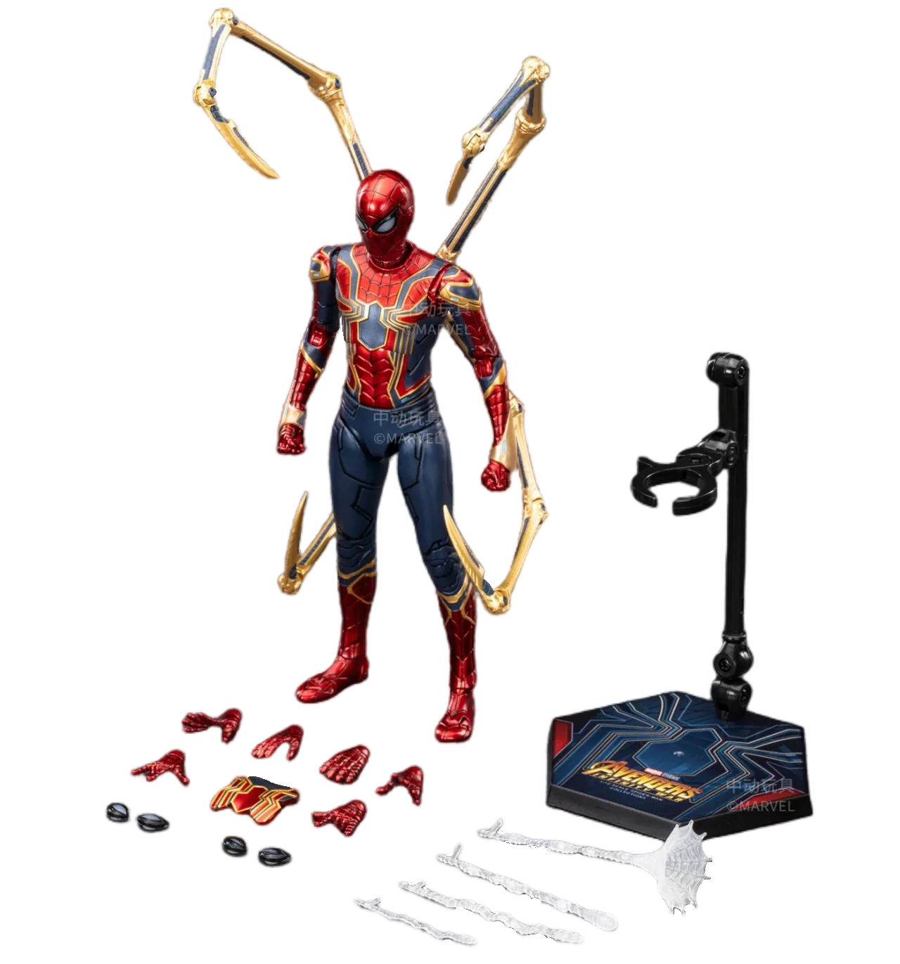 Spider Man No Way Home Action Figure Peter Parker Gold Black Red Model  Adult Collectible Toy