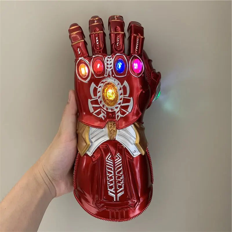 Marvel Iron Man Glove 1:1  LED Light Gloves Thanos Avengers Superhero