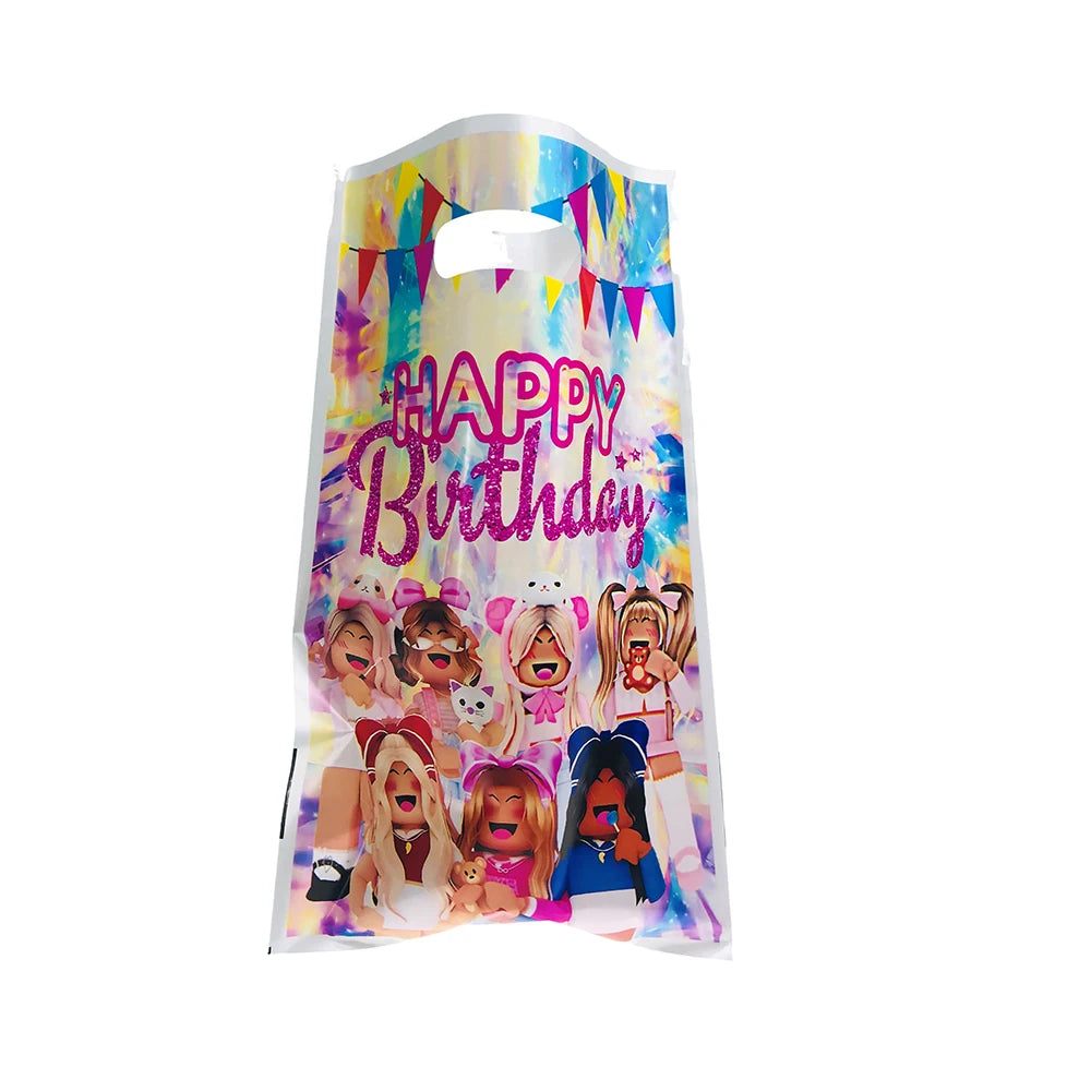 10/20/30Pcs k pop demon hunters theme birthday party Gift Candy Bag Loot Bag for Kids Birthday K pop Goody Bags Baby Shower