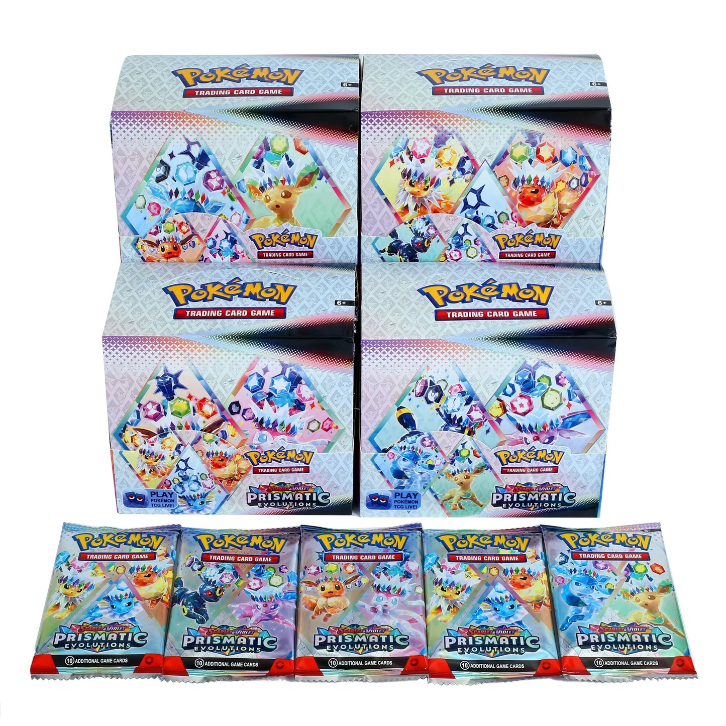 360 Pcs Pokemon Card Prismatic Evolutions Obsidian Flames PALDEAN FATES