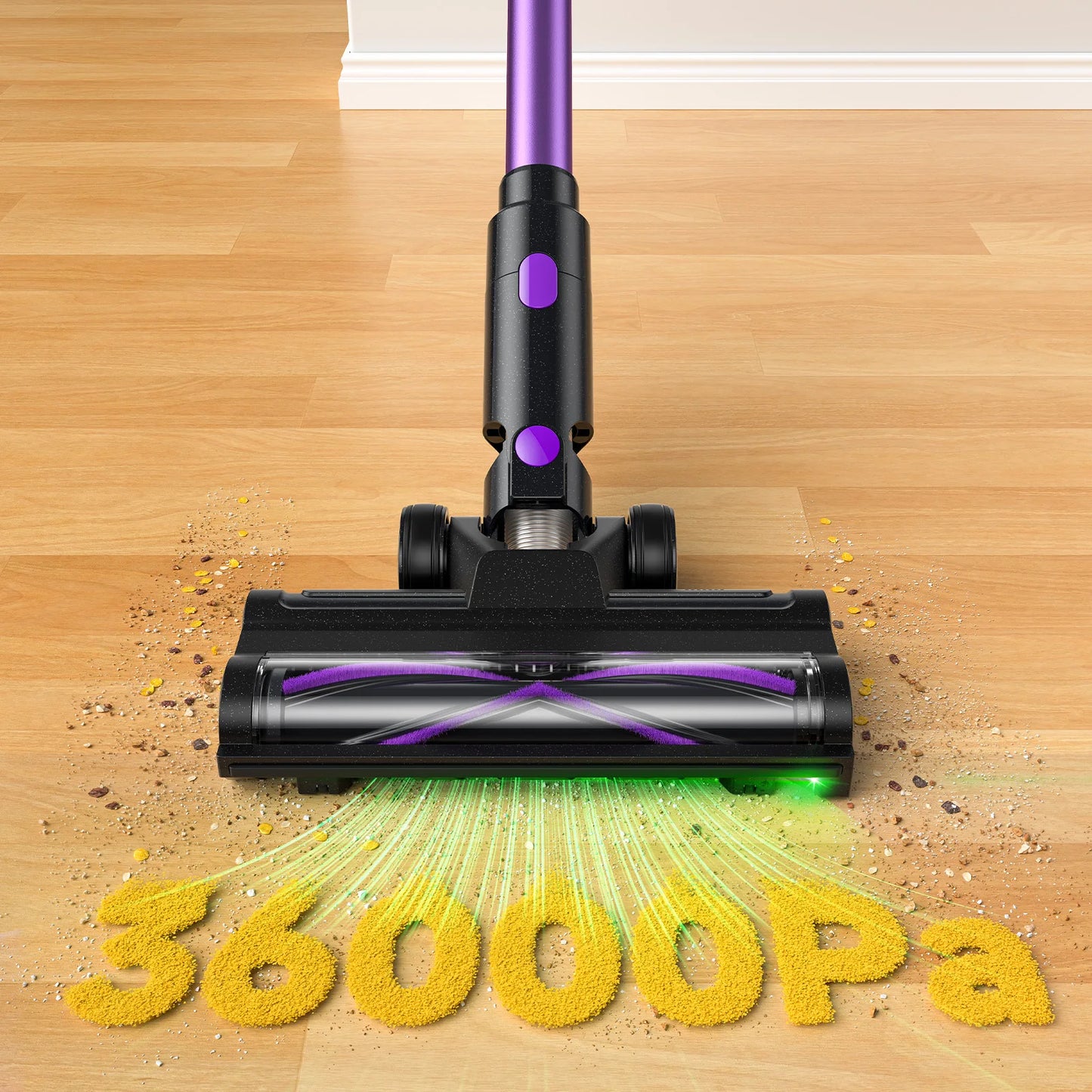 Lubluelu P4 Cordless Vacuum Cleaner 36Kpa Suction, 40Mins Runtime, Self-Standing for Hard Floor Carpet