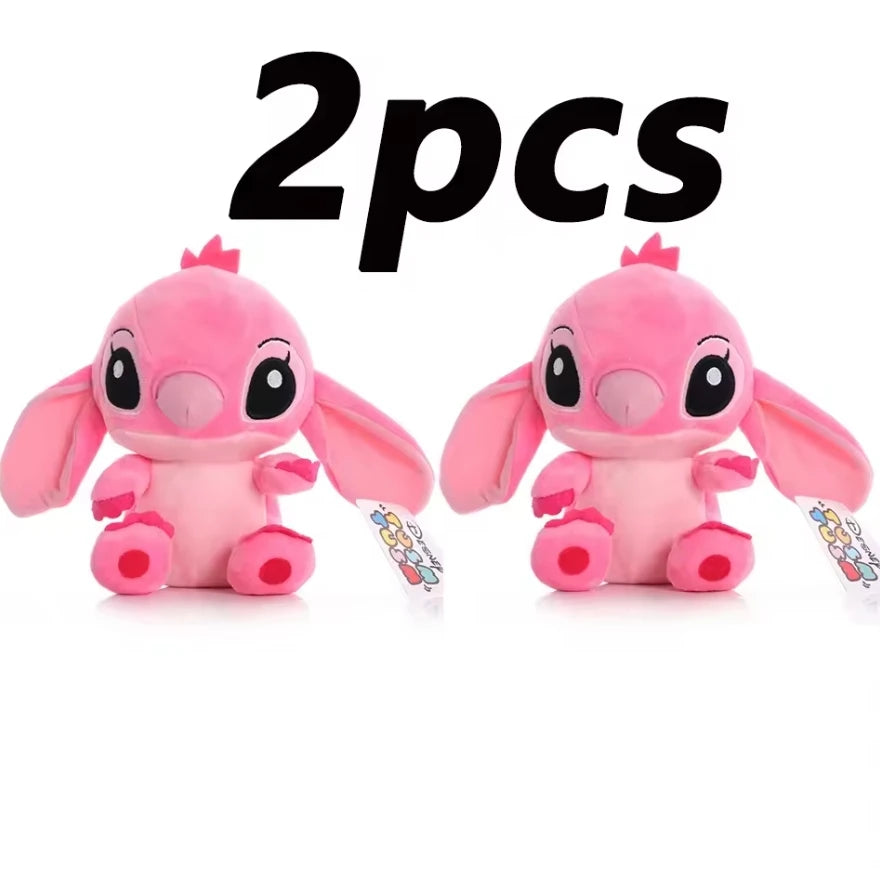 12cm 20cm 25cm Stitch Stuffed Plush Models Cartoon Dolls Anime Toys