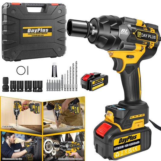 Cordless High Torque Impact Wrench Electric 750N.m, For Home Tools Kit