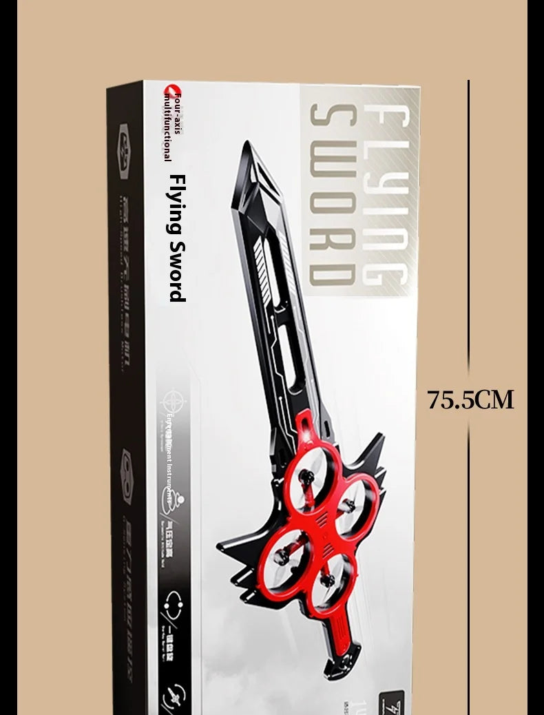 70cm Remote Flying Sword Drone,Rc Glider For Adults,3-Speed Stunt Hand Remote Controlled,Drop-Resistant Material,360° Stunt Flip