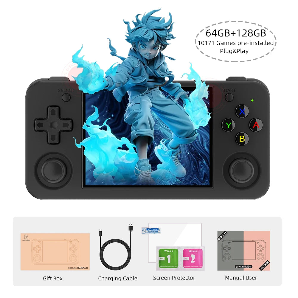 RG35XX H Hand-held Consoles For Playing Video Games 3.5-inch Screen