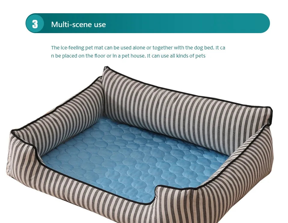 Dog Cooling Mat Summer Cold Bed Extra Large For Small Big Dogs & Cats