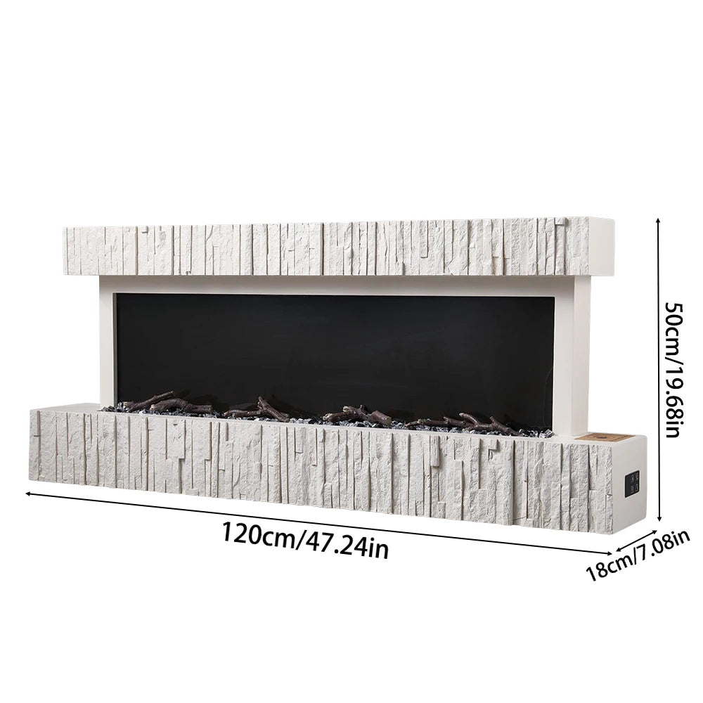 Wall Mounted Electric Fireplace with Remote Control Home Decoration for Living Room