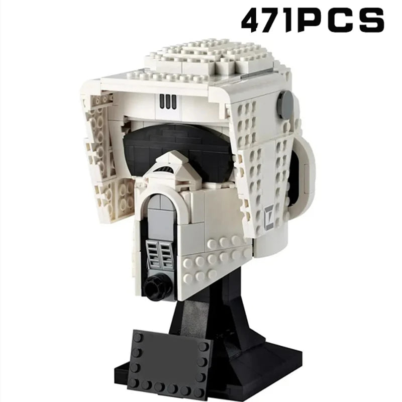 Moc Space Wars Helmet Stormtrooper Vader Fighter Building Blocks 75351 Model Bricks Toys For Kids Birthday Xmas Gifts Home Decor