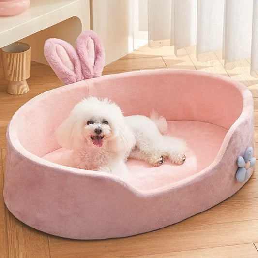 Detachable Washable Dog Sleeping Bed Soft Comfortable Warm Cat Bed for Four Seasons