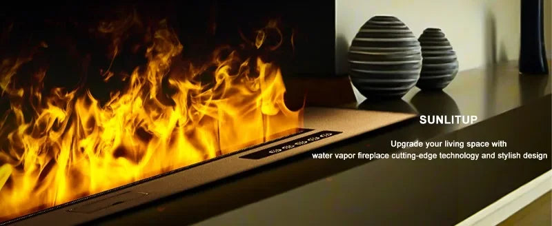 Embedded Simulated Flame Fireplaces Ultra-thin Home TV Stand Humidifier Fake Fire Electric Decoration for Living Room