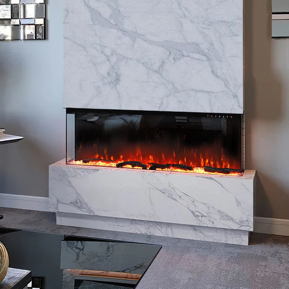 Recessed/Freestanding Electric Fireplace Wall Mounted Home Decoration Multi Size With Remote