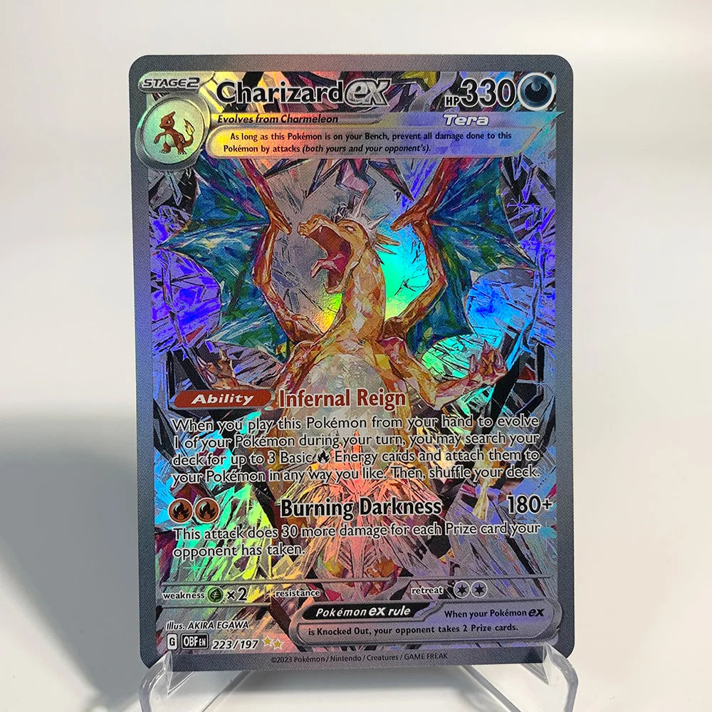Charizard Pokemon Cards Shining CHolographic Ex GX VMX Hobbies Rare Collection