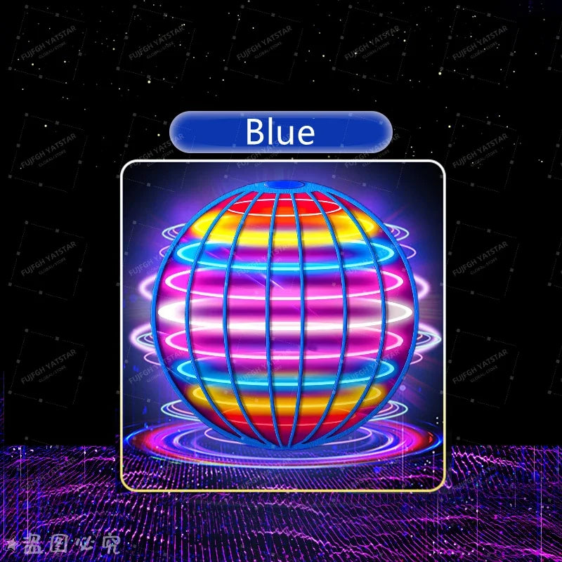 Flying Ball Children's Hand Controlled Color LED Cosmic Globe 360 ° Rotating Suitable for Indoor and Outdoor