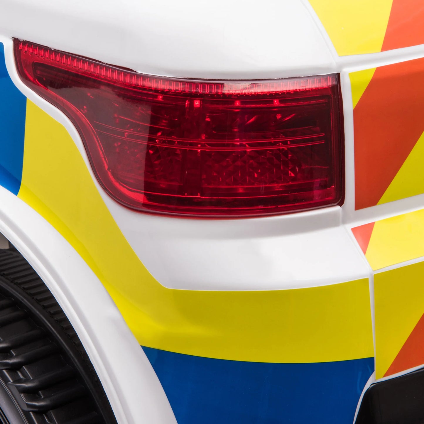 12V Range Rover Police Car Kid Electric Ride On w Remote Siren Bluetooth 3-6 Years