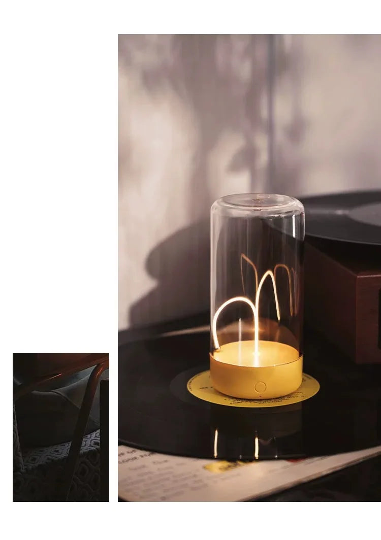 Portable quantum wire ambient magnetic light Type-C charging, for bedroom, study, Christmas gift