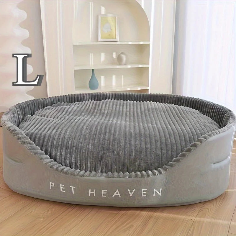 Super Soft Chew Resistant Dog Bed, Luxury Plush Thickened Mat, Machine Washable All Season Pet Sofa Cushion for Small Large Dogs