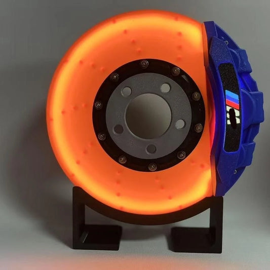 Creative Diy Brake Disc Modified Led Atmosphere Lights Handmade Desktop Wall-Mounted Night Light