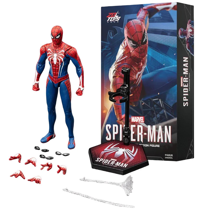 Spider Man No Way Home Action Figure Peter Parker Gold Black Red Model  Adult Collectible Toy