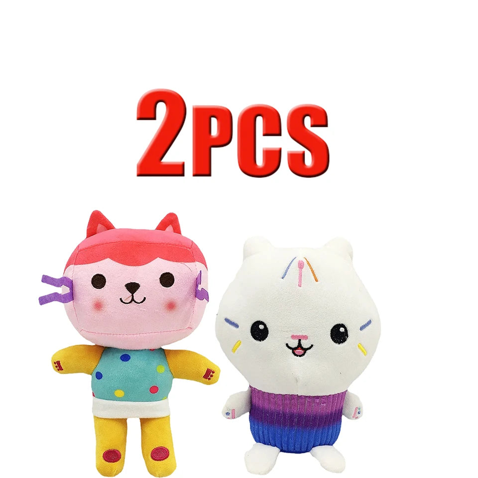 25cm 7-piece Gabby Doll House Plush Toy Perfect Kids Christmas Gift