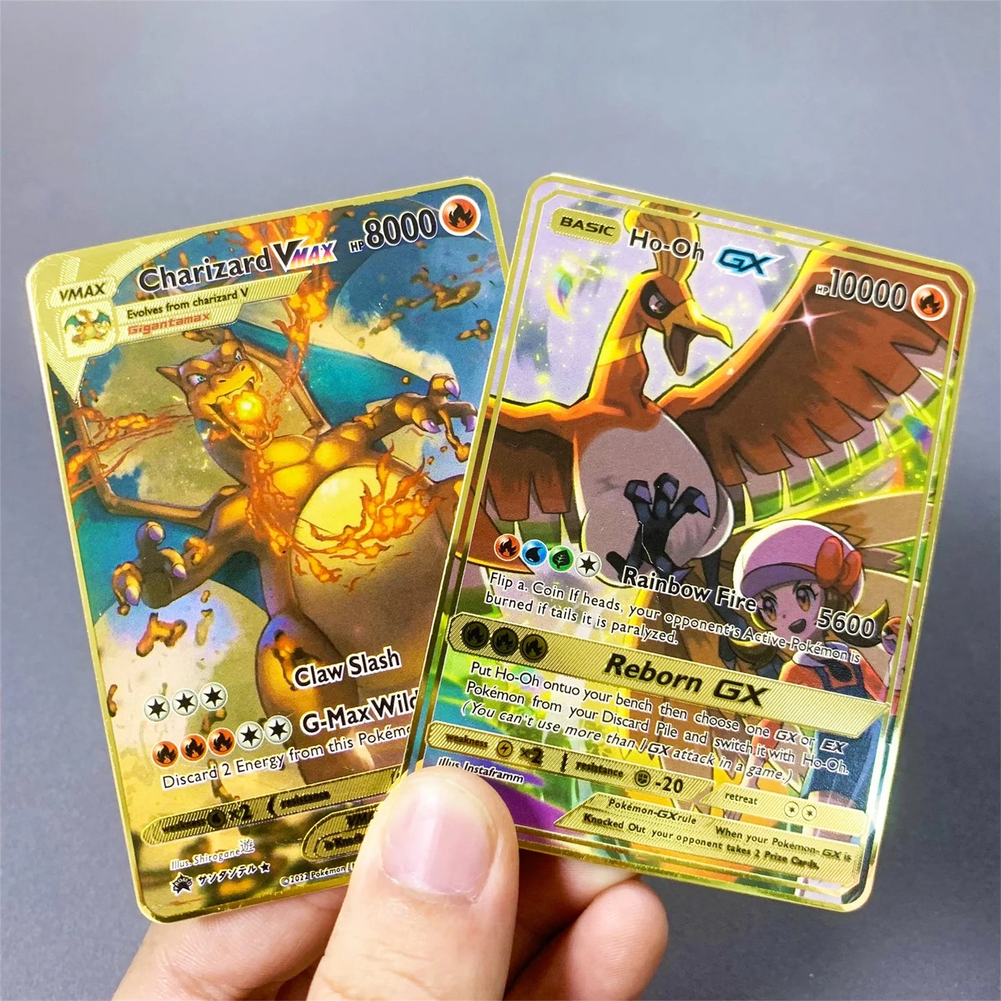 10000 Arceus Vmax DIY Golden Pokemon Metal Cards English in Iron Pokmo Letters Collection Card