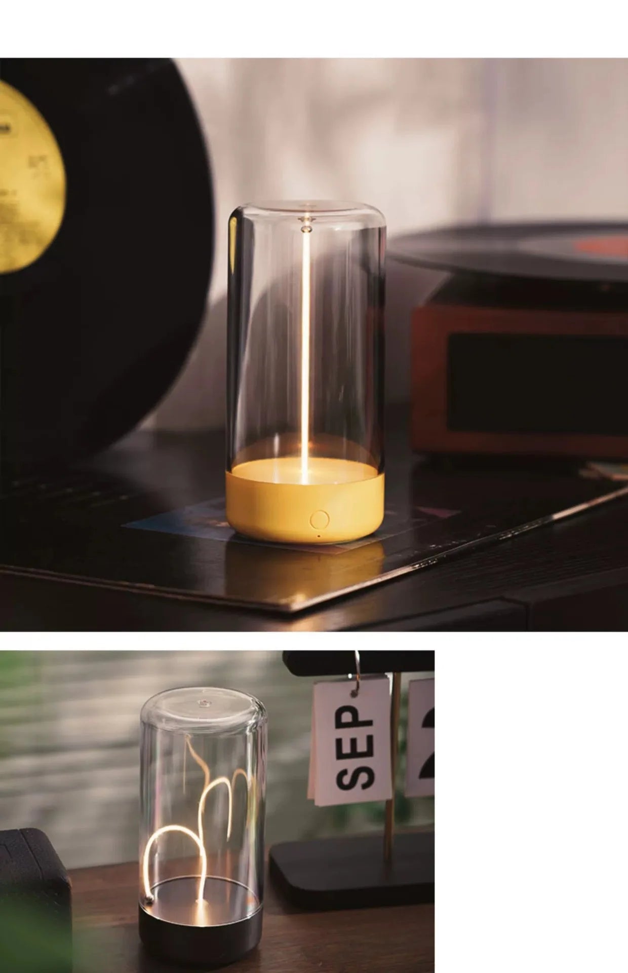 Portable quantum wire ambient magnetic light Type-C charging, for bedroom, study, Christmas gift