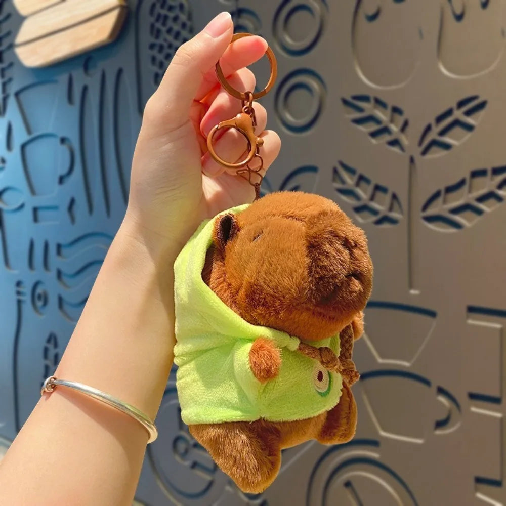 Cute Capybara Plush Toy Hoodie with Wings Simulation Doll Small Size Stuffed Animals