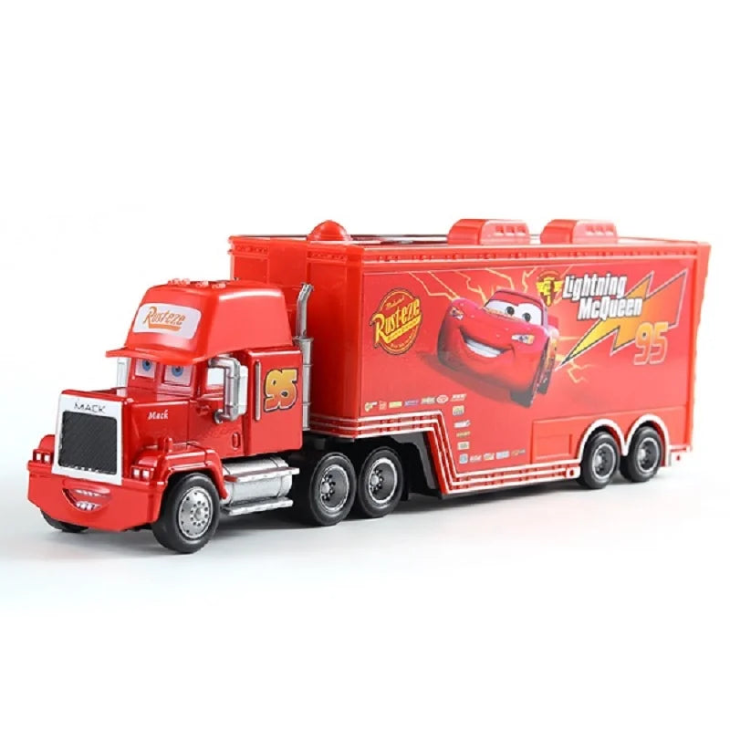 Disney Pixar Cars 3 2 Toy Lightning Mcqueen Mack Truck Mater Miss Fritter Frank Queen Cars