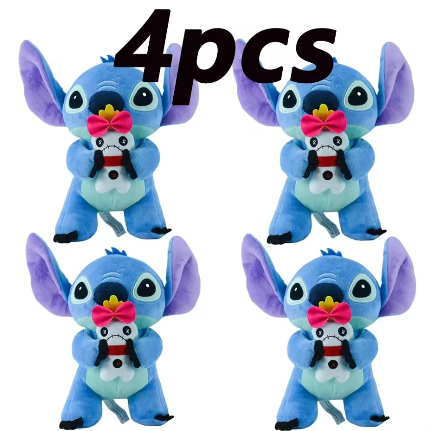 12cm 20cm 25cm Stitch Stuffed Plush Models Cartoon Dolls Anime Toys
