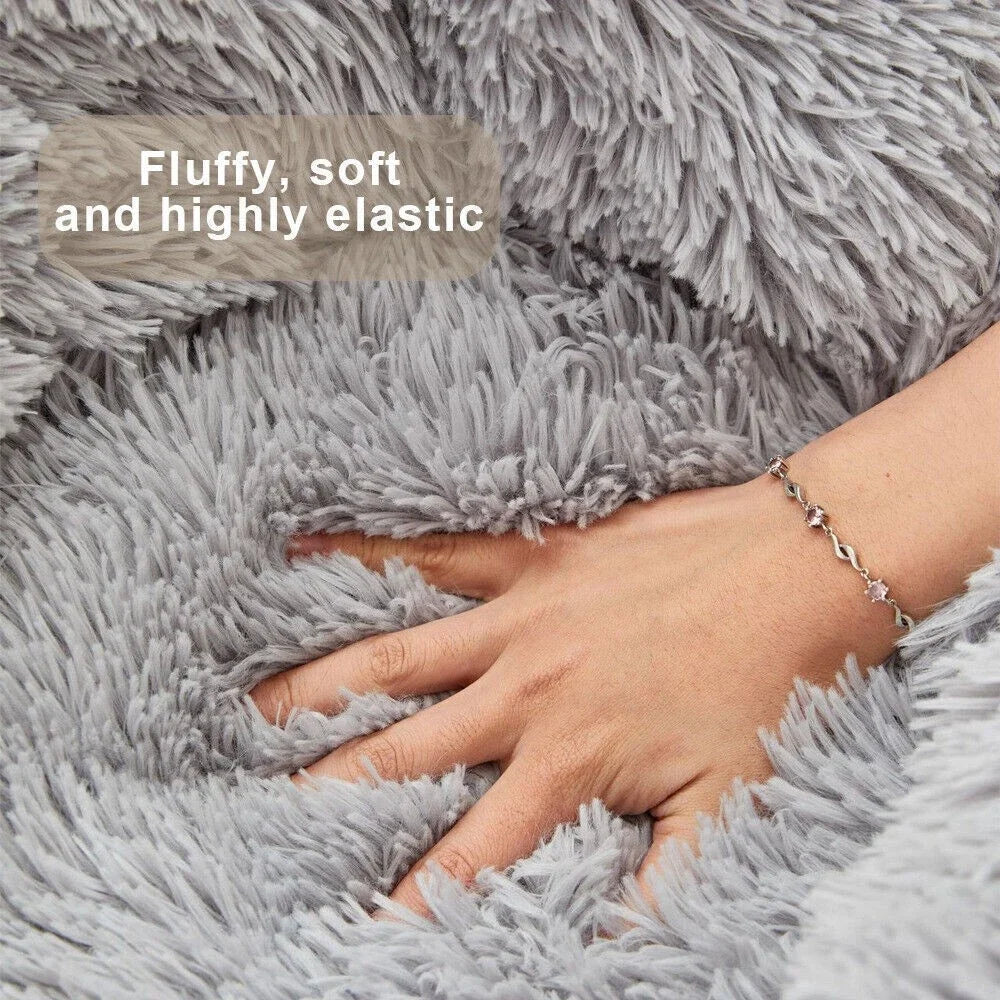 Fluffy Dog Bed Large Pet Products Sofa Baskets Pets Kennel Mat