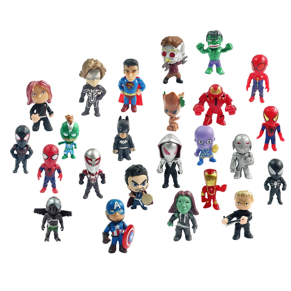 Disney Marvel Advent Calendar Box Anime Action Figure Model Building Blocks Christmas Kids Toys