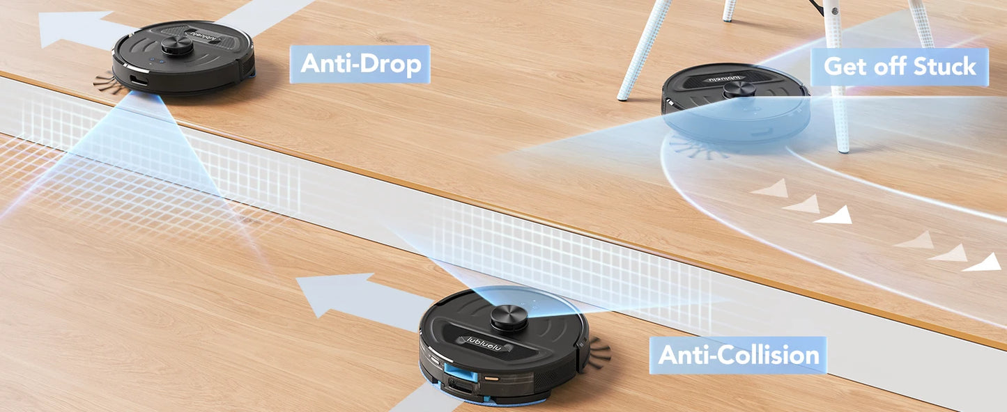 Lubluelu L20Max Self-Emptying 3-in-1 Robot Vacuum Mop - 6000Pa Suction LiDAR Navigation Large Dust Bag Hands-Free 120min Runtime