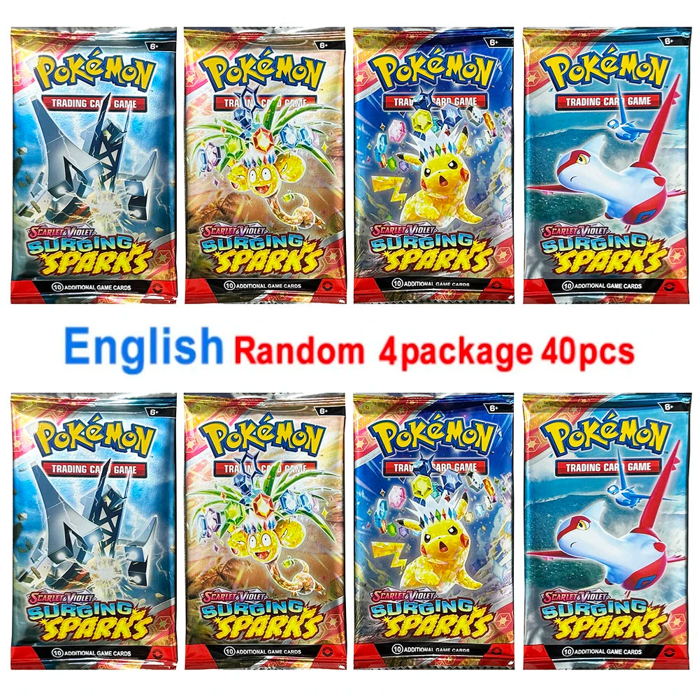 4 Pack Pokemon Cards 151 Team up Sun & Moon Thunder English Trading Card Collectible