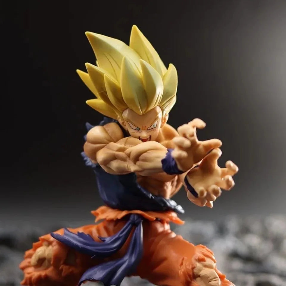 Dragon Ball Z Son Goku Battle Damage Shockwave Manga Statue Pvc Action Figurine Collectible Model Doll Toys Gift