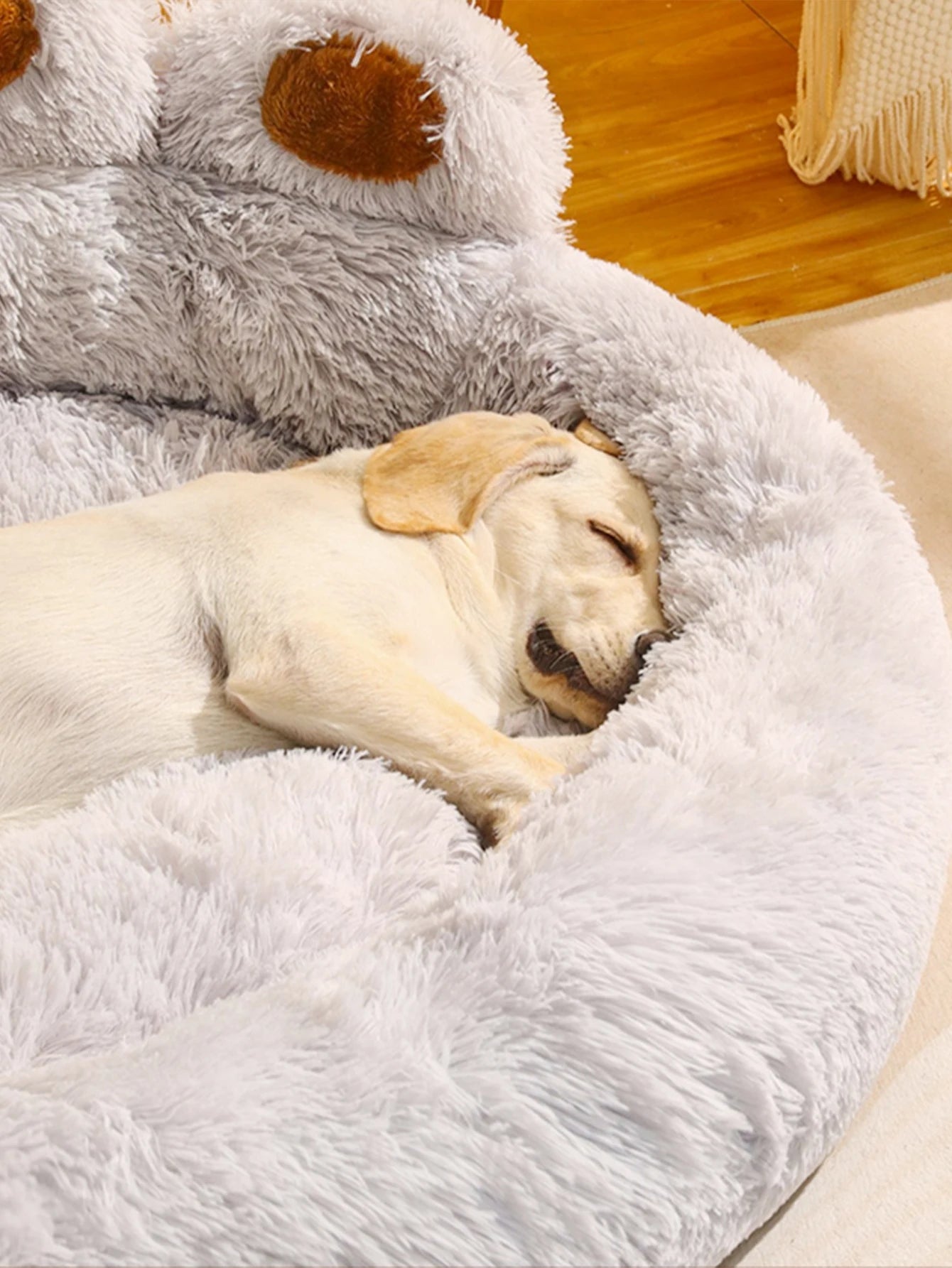 Fluffy Dog Bed Warm Large Pet Products Sofa Baskets Pets Kennel