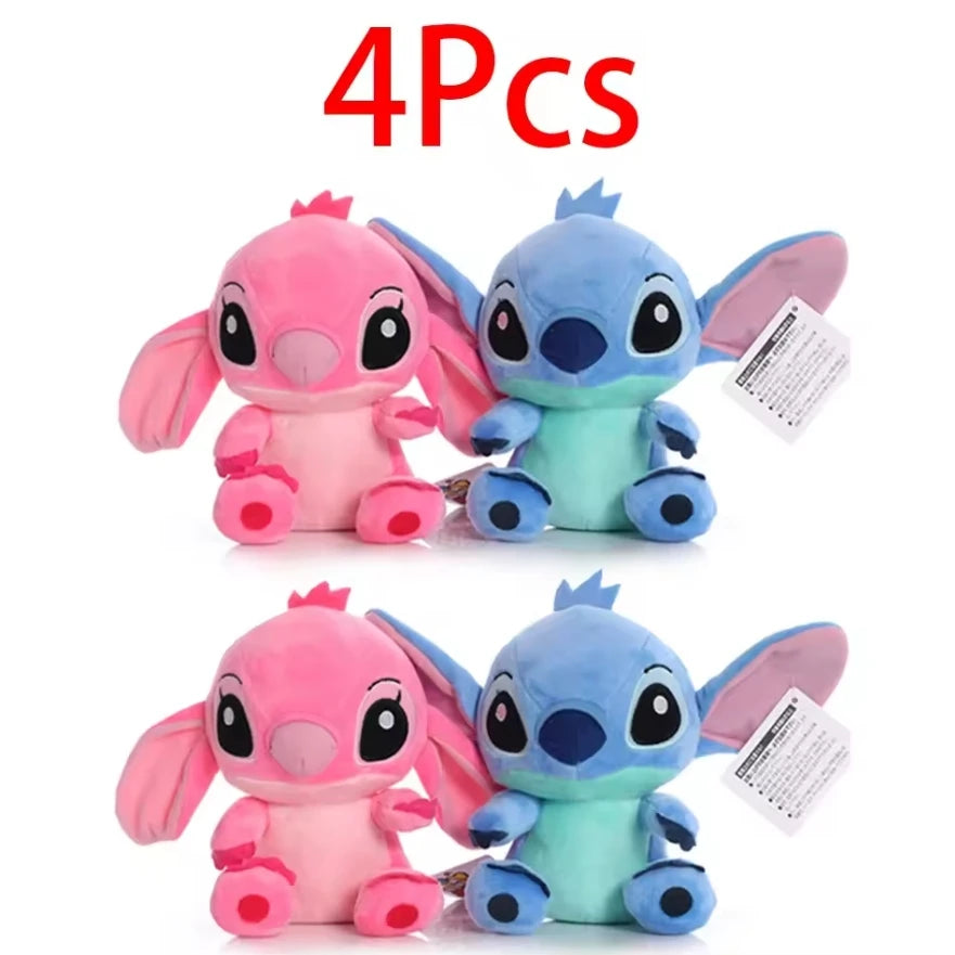 12cm 20cm 25cm Stitch Stuffed Plush Models Cartoon Dolls Anime Toys
