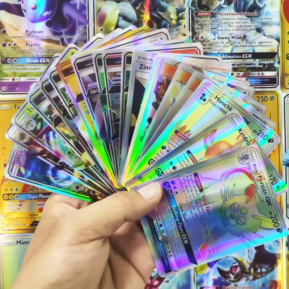 10-100Pcs New English Pokemon Vmax GX Game Battle Card Collection