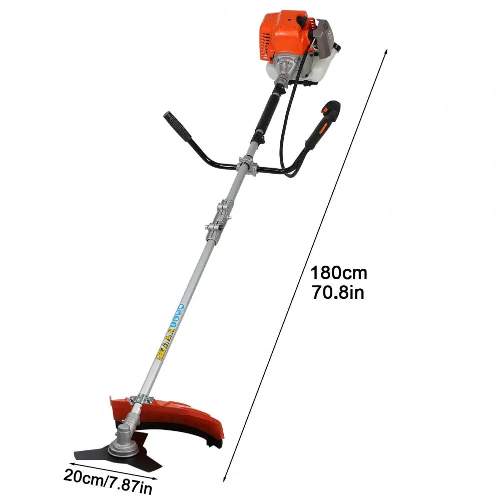 52cc Weed Wacker Gas Powered Trimmer 2 in 1 Cordless 2-Stroke Brush Cutter Handheld Lawn Mower Garden Tools