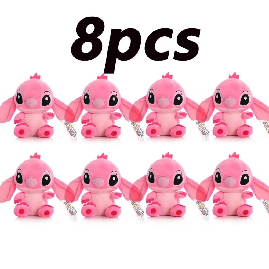 12cm 20cm 25cm Stitch Stuffed Plush Models Cartoon Dolls Anime Toys