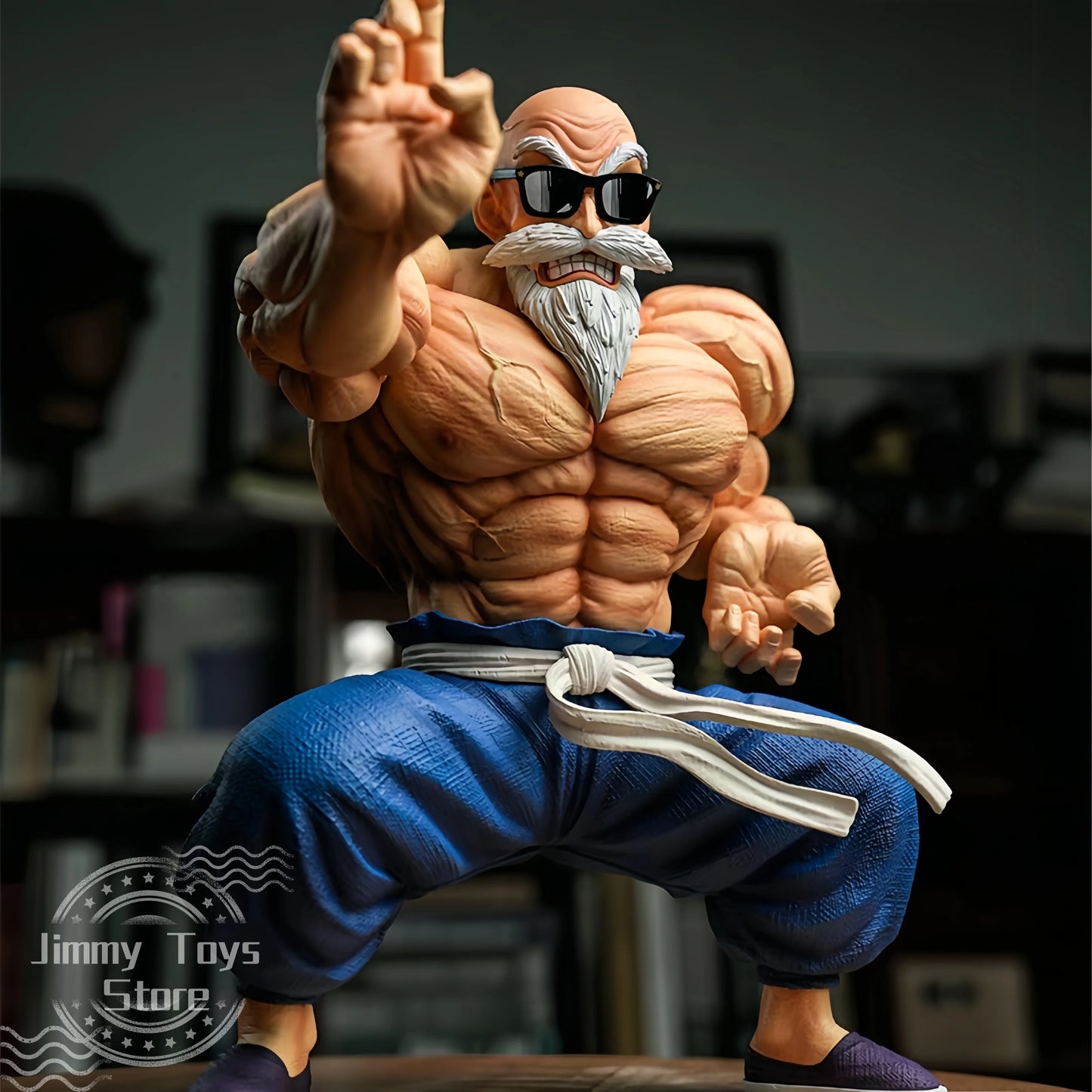 10cm Anime Dragon Ball figure GK Muscle Master Roshi Goku Kame Sennin Figurine PVC Action Figure Model Children Toys