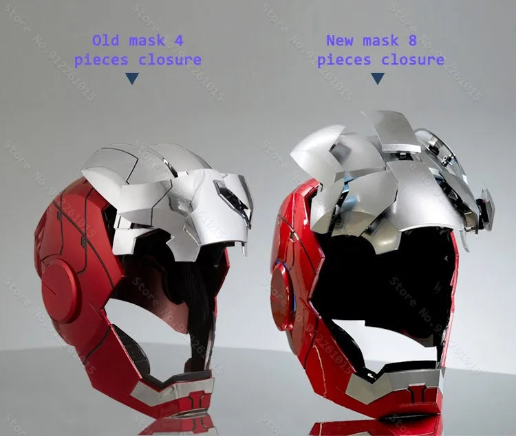 Iron Man Helmet Mk5 Electric Voice Activated Control Wearable Mask 1:1 Automatic Opening Closing Model Figure Adult Toy Gift
