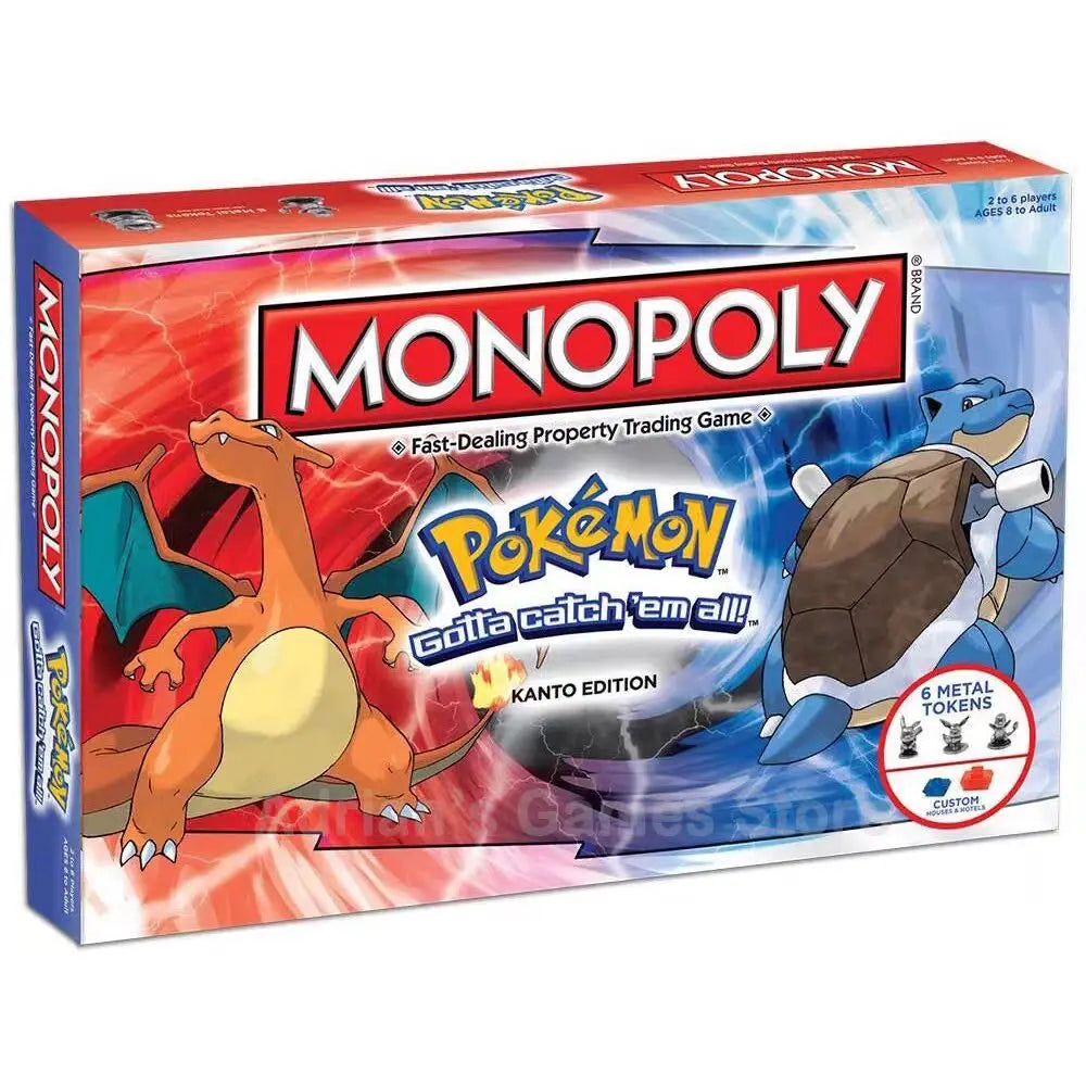 Pokémon City Urban Edition Monopoly Johto Edition Children's Board Game