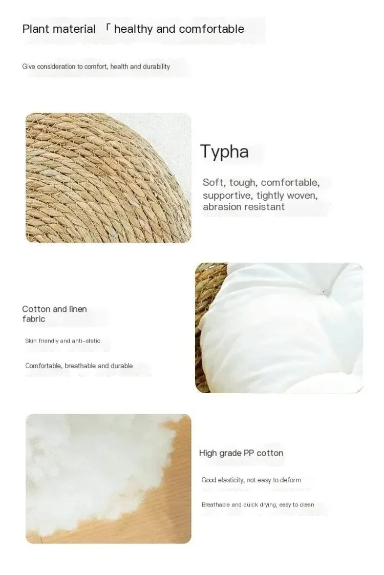 Purely natural woven cat bed, universal washable , pet supplies accessory, Suitable for all seasons